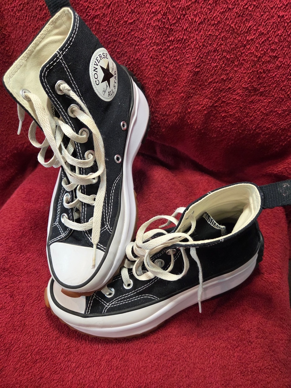 CONVERSE CHUCK TAYLOR ALL STAR RUN HIKE HI TOP PLATFORM SNEAKER - Picture 8 of 9